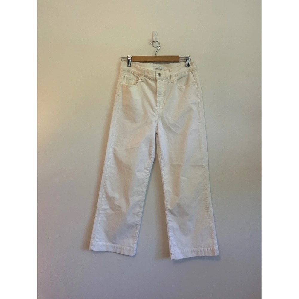7 For All Mankind White Corduroy Wide Leg Pants | Size 29